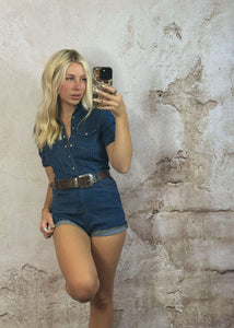 Denim Romper