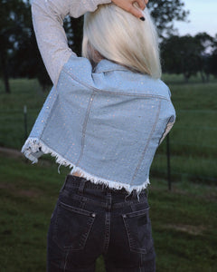 Rhinestone Denim Jacket