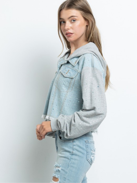 Rhinestone Denim Jacket