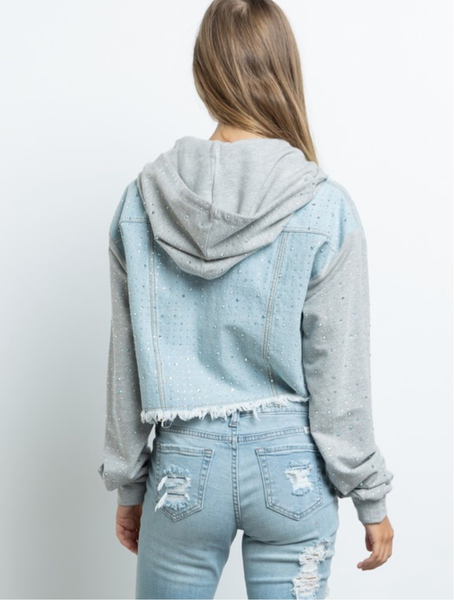 Rhinestone Denim Jacket