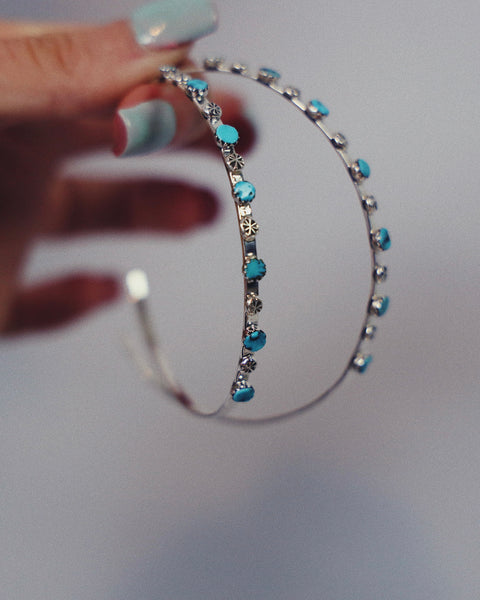 Turquoise Hoop Earrings