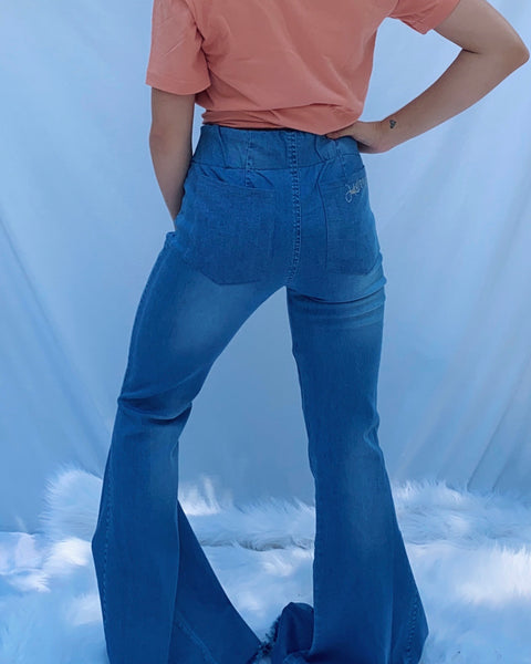 Lace Up Judith March Bell Bottoms