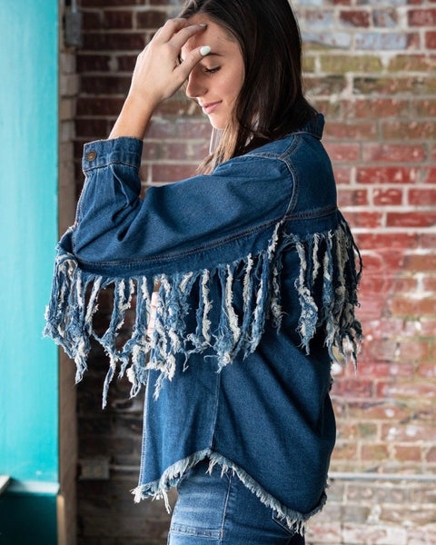 Fringe Denim Jacket