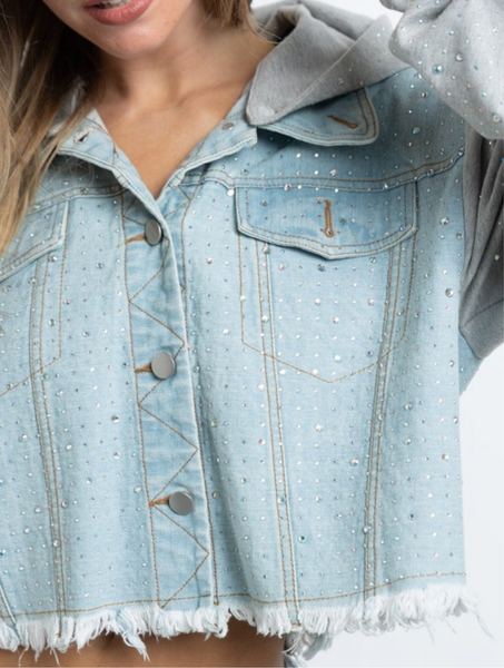 Rhinestone Denim Jacket