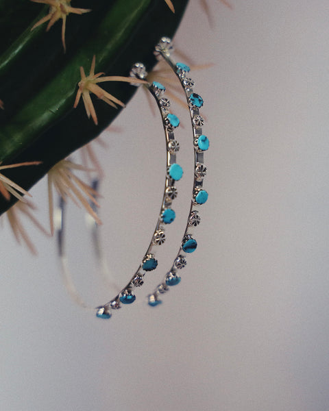 Turquoise Hoop Earrings